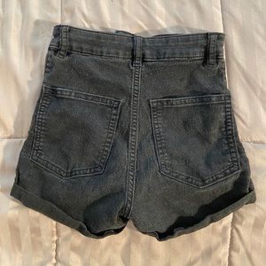 black high waisted shorts H&M